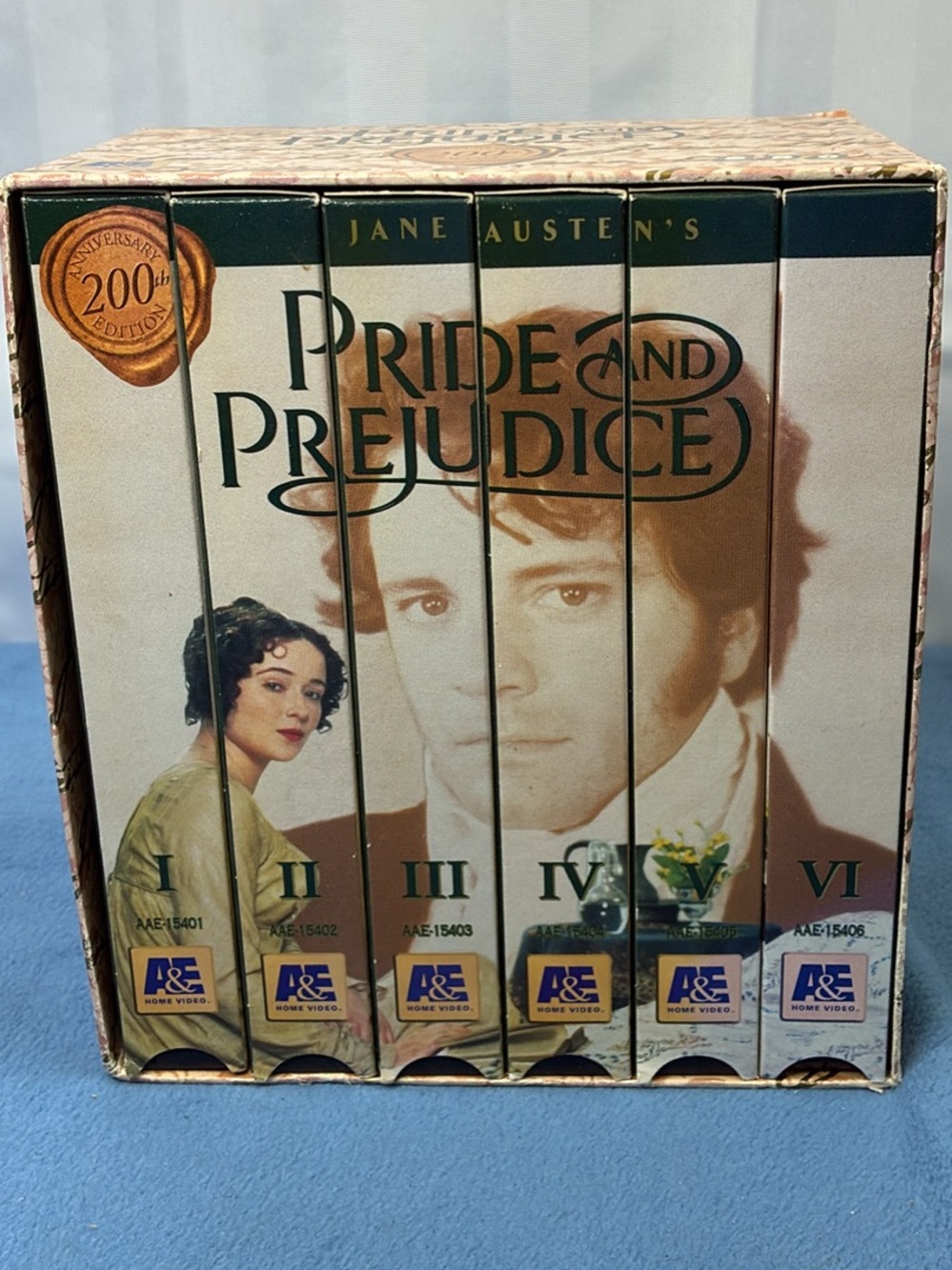 Pride and Prejudice VHS Collectible Box Set - Beige White